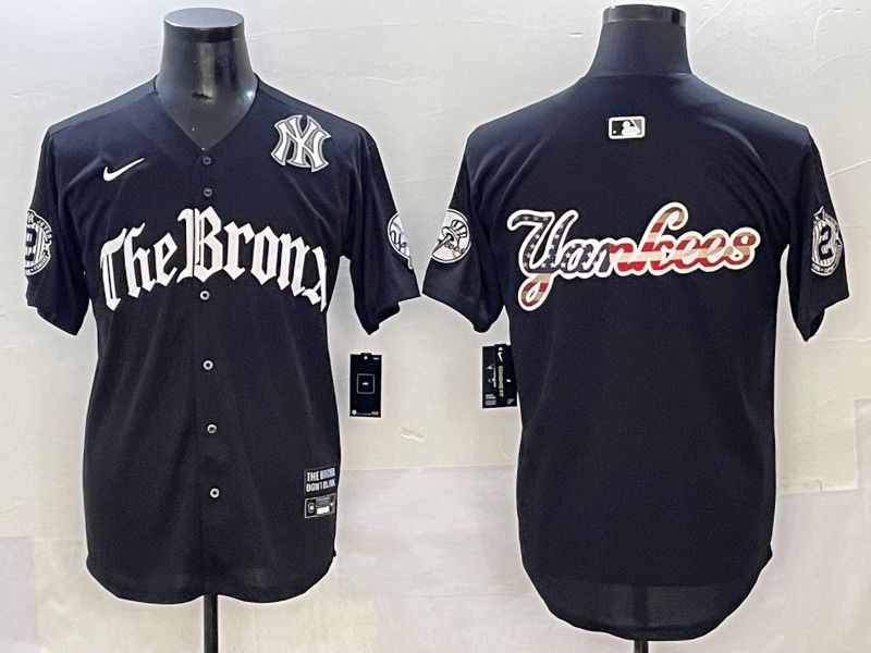 Men 2025 New York Yankees Blank Black Five generations Joint Name Nike MLB Jersey style 9->chicago cubs->MLB Jersey
